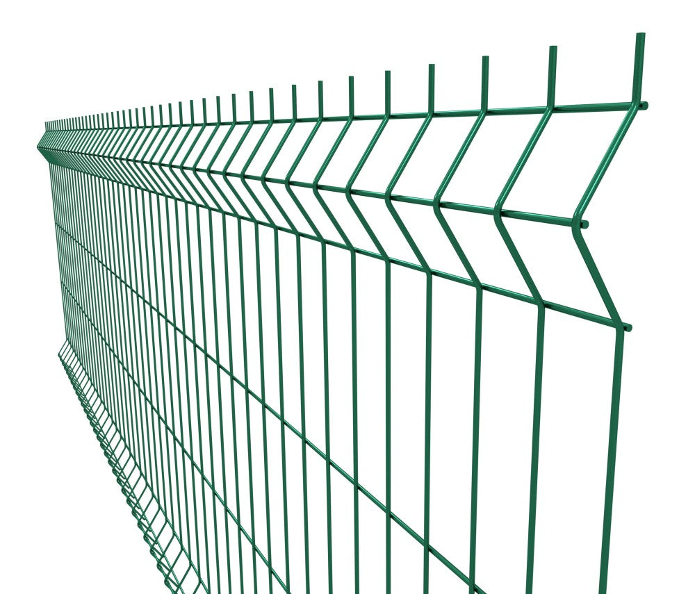Pannello di recinzione saldato 3D ZnPVC 2500x1030x4mm verde
