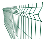 Welded panel fence ZnPVC 2500x1230x4mm green