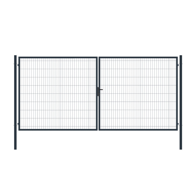 Brána 2kr. SQUARE ZnPVC 4000x1800mm, antracit