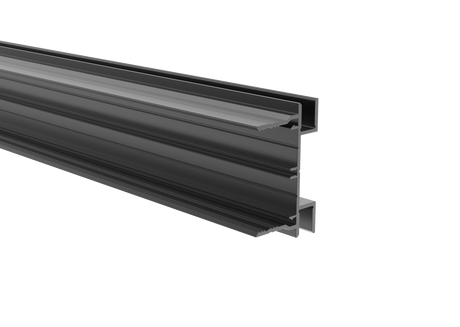 Aluminum fence adapter for 40mm fillings - 6000mm