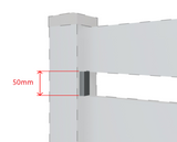 Aluminum spacer bar 50mm anthracite