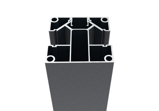 Aluminum fence post 70x70 for slat fillings - 1850mm R7016