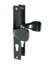 Door handle set - ball+ball with plate, Zamak