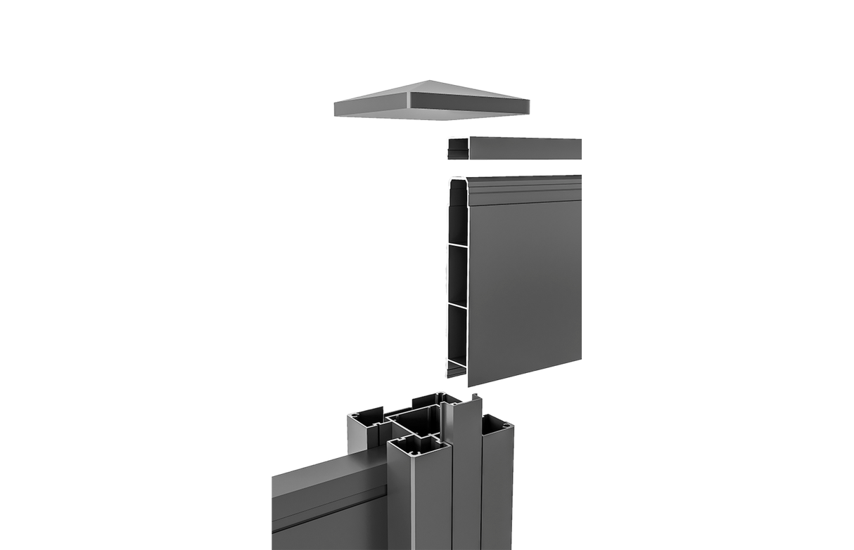 Riempimento per recinzioni in alluminio 20x120x1800mm