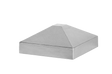 Aluminum canopy post 60x60 pyramid - natural