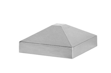 Aluminum canopy post 100x100 pyramid - natural