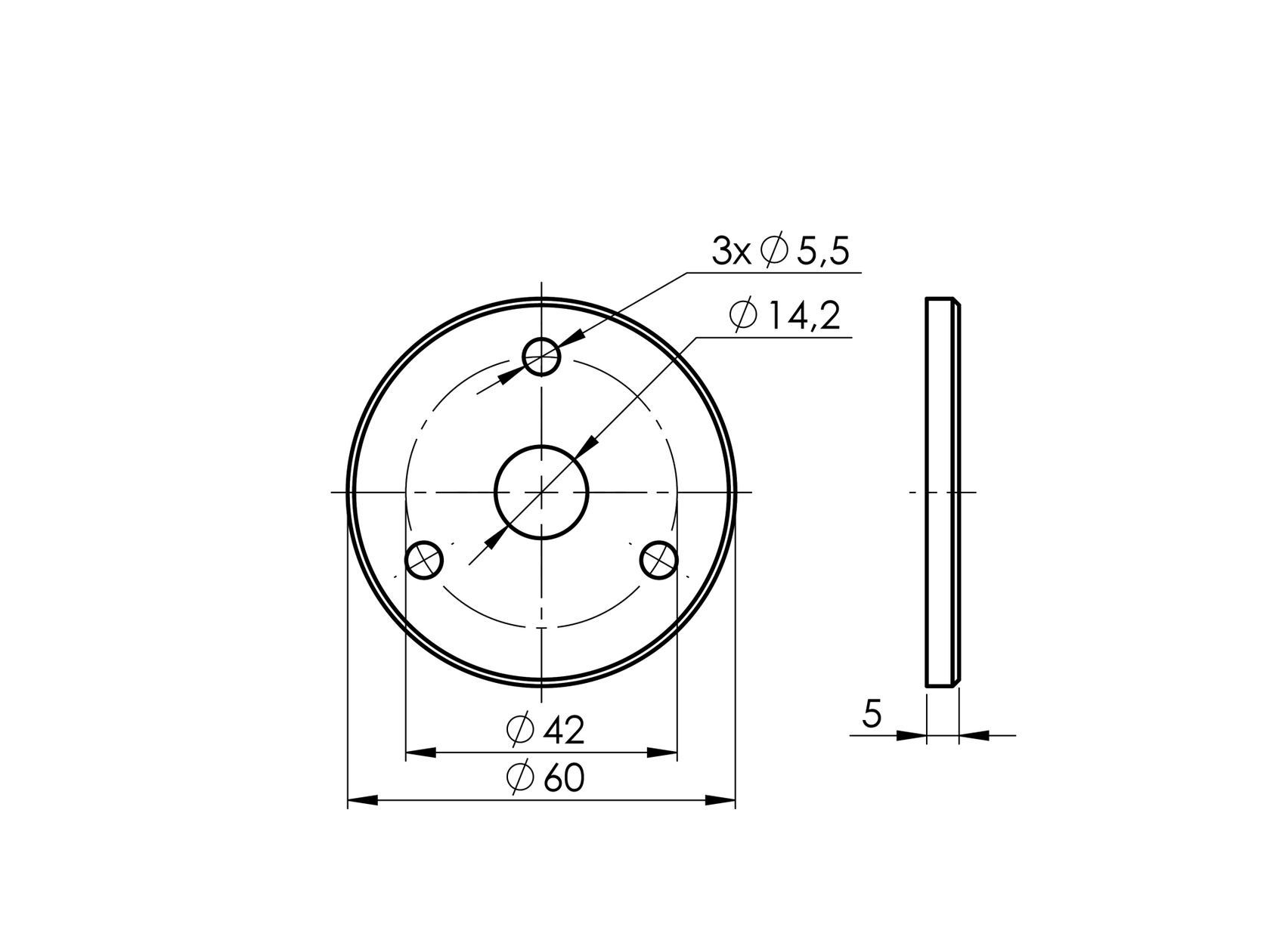 Wall-mounted handrail bracket