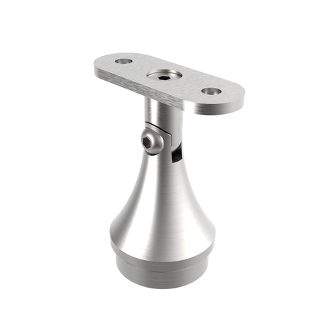 Handrail bracket AISI304, 40x40x2/d42,4x2/H67mm