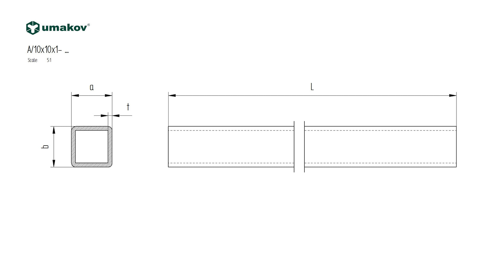 Stainless steel profile