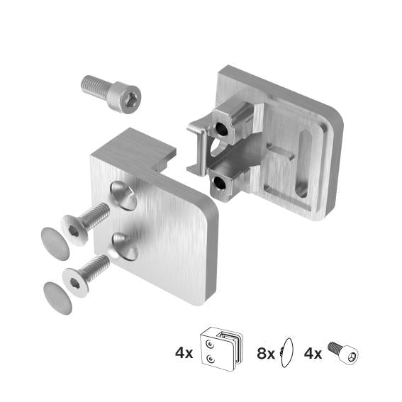 Glass clamp - set