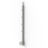 Stainless steel pole, BK-stairs, polished AISI304,