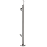 Baluster post inox AISI316, D42,4/4xmodel22/H1000m