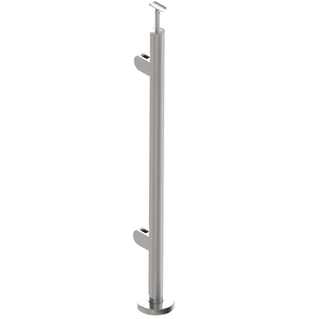 Baluster post inox AISI316, D42,4/4xmodel22/H1000m