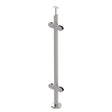 Baluster post inox AISI304, D42,4x2/4xmodel22/H110