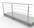 Stainless railing, AISI304, 3000x1000mm, BR