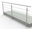 Stainless railing, AISI304, 3000x900mm, BR