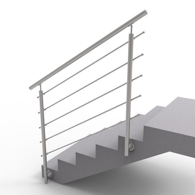 Railing AISI304, BR STAIRS AISI304, D42,4/5xd12/H1