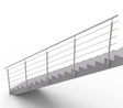 Railing AISI304, BR STAIRS AISI304, D42,4/5xd12/H1