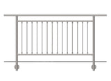 Vertical railing BR AISI304, D42,4/d12vertical/H10