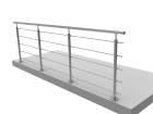 Posts with horizontal filling