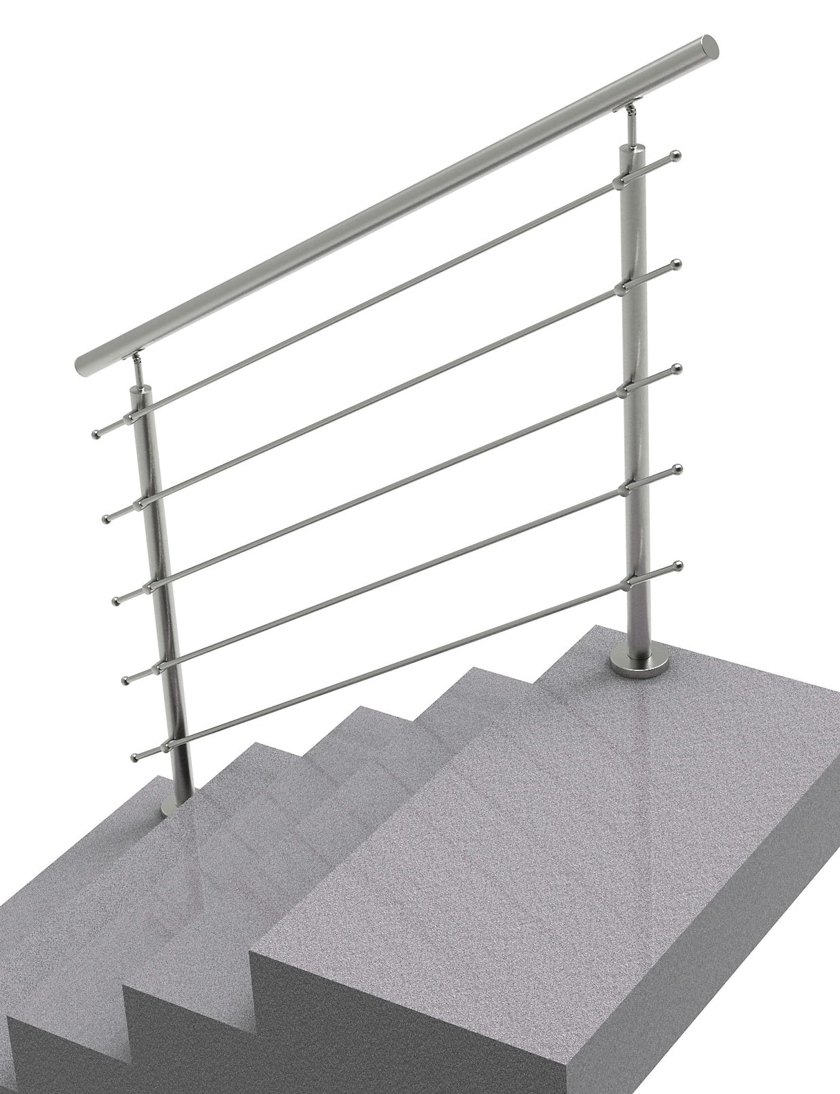 Railing AISI304, VR STAIRS AISI304, D42,4/5xd12/H1