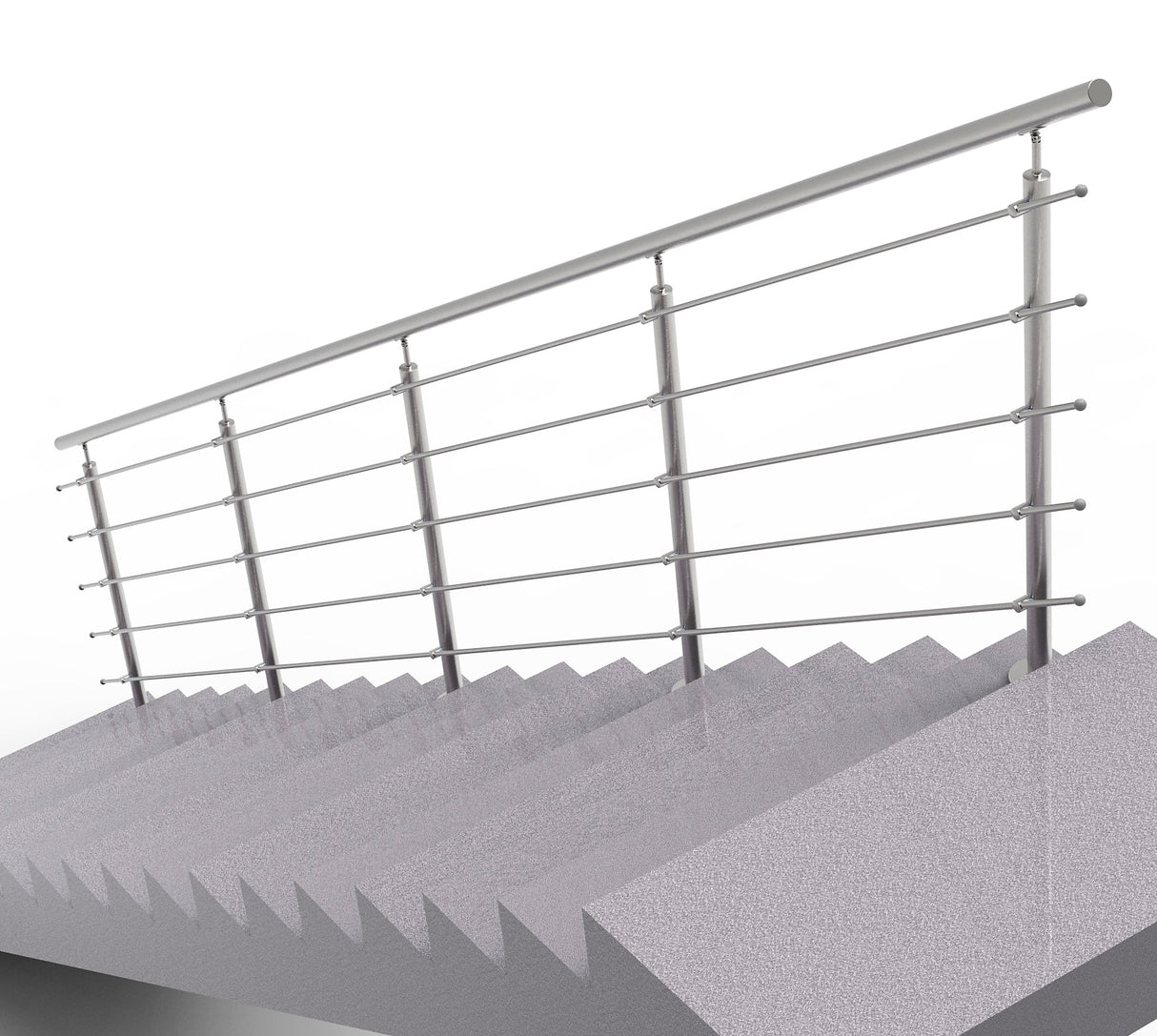 Railing AISI304, VR STAIRS AISI304, D42,4/5xd12/H1