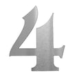 House number "4 "4" 185mm, hr.3mm, AISI 316