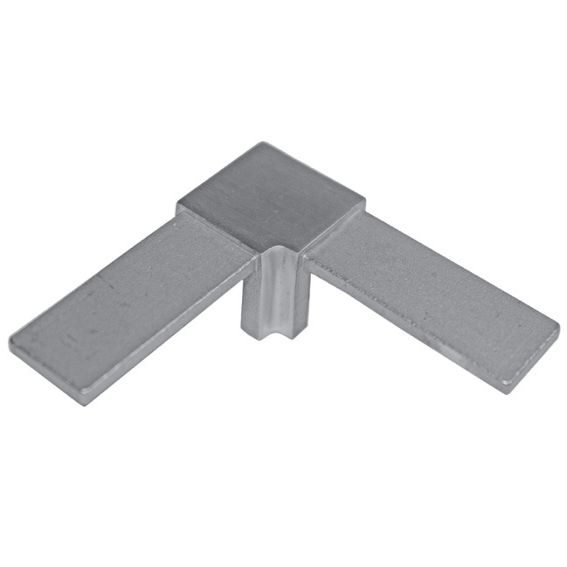 Flush angle for handrail on glass railing