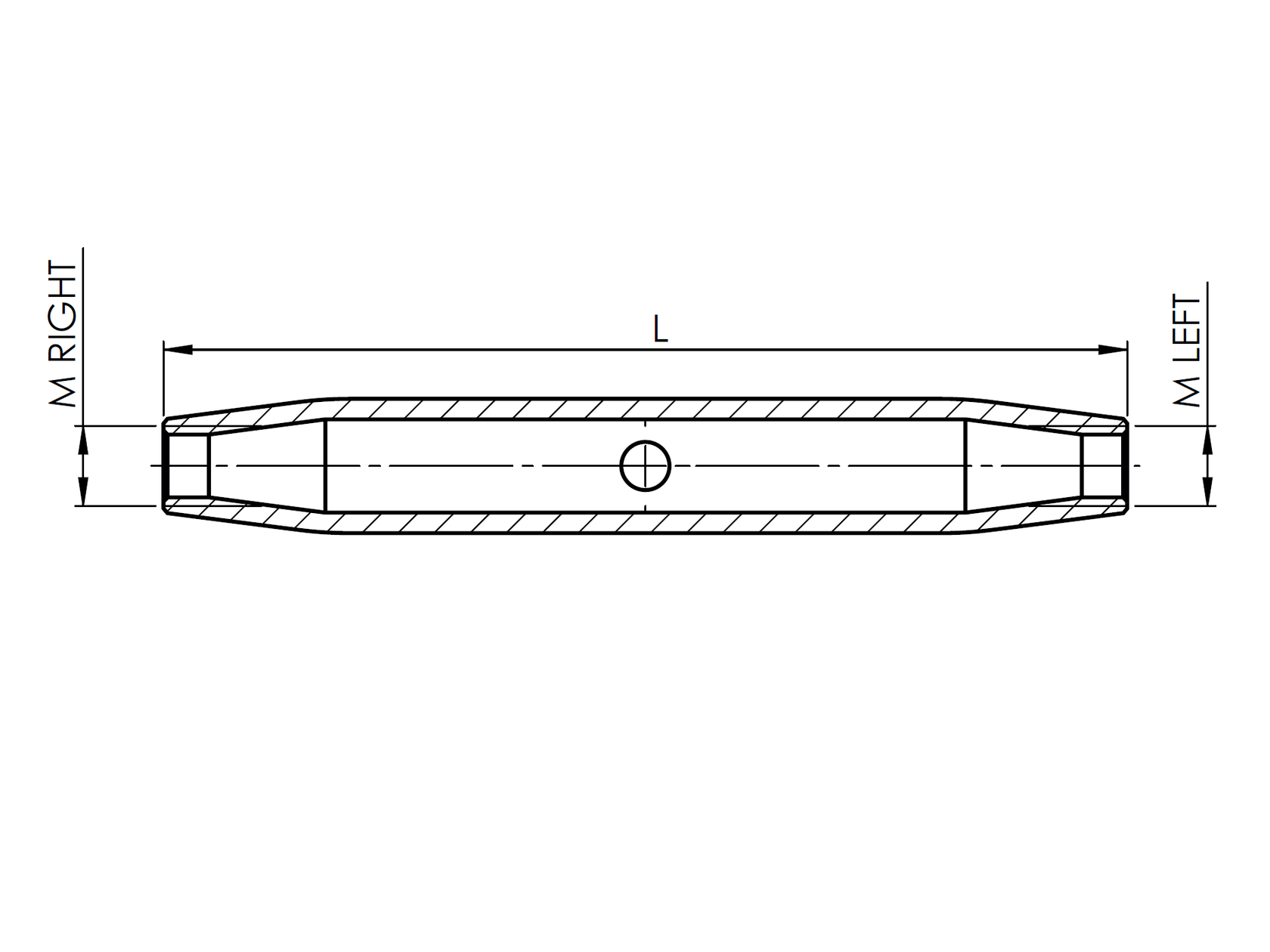Inox cable clamp