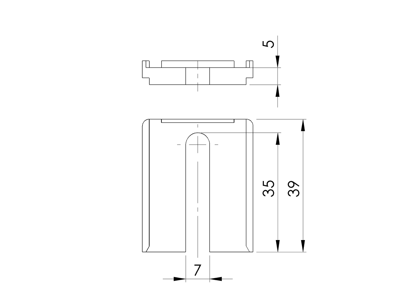 Dištančná podložka k hrebeňu