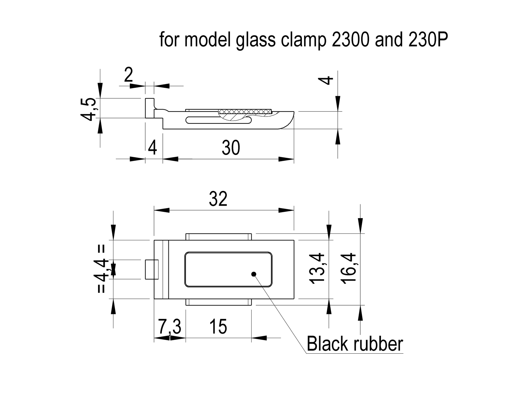 Glass clamp