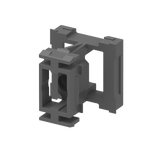 Connettore click-lock per sistema di facciata con lamelle, 45 x 25 - 20 - Antracite RAL 7016, 50pz