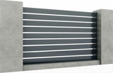 Aluminium fence assembly with slat 20x120, 1.7x2,5m
