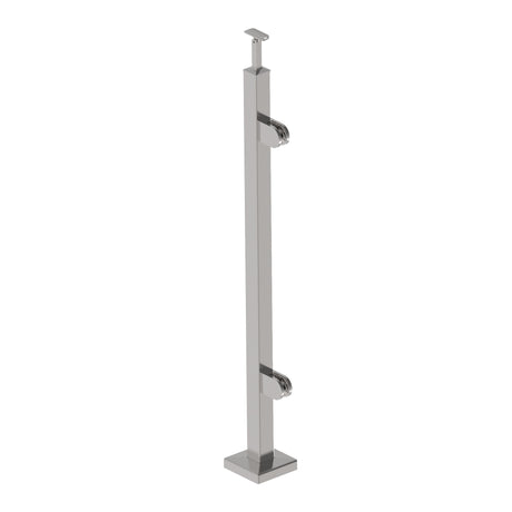 Inox pole, VK-straight, right AISI304, 40x40x2/2xm