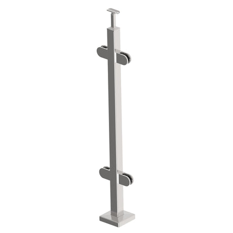 Stainless steel pole, VK-straight AISI304, 40x40x2