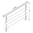 Railing JP, VR STAIRS AISI304, 40x40x2/4xd12/H900/