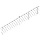 Railing JP, VR STAIRS AISI304, 40x40x2/4xd12/H900/