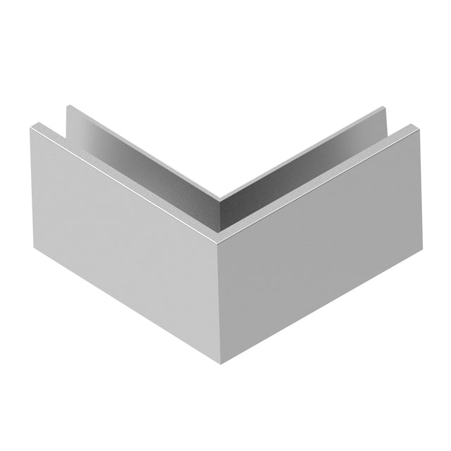 Top mount - glass AL/ELOX/Satin L195mm, 90°out