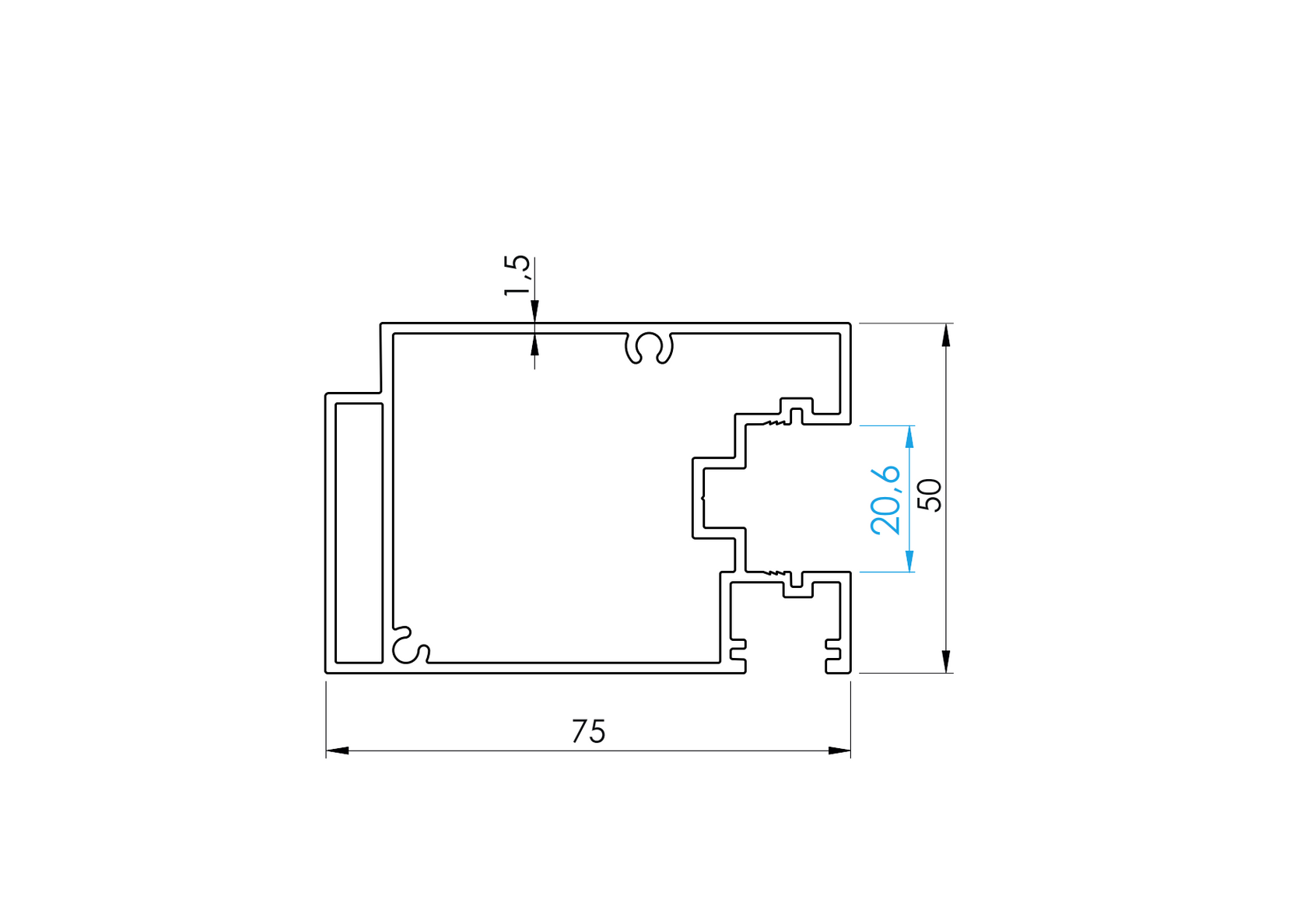Gate profile for Design 2