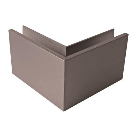 Aluminum profile for glass AL/INOX effect/Satin L1