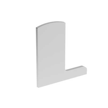 End cap for profile AL/0006-UNO-S-E