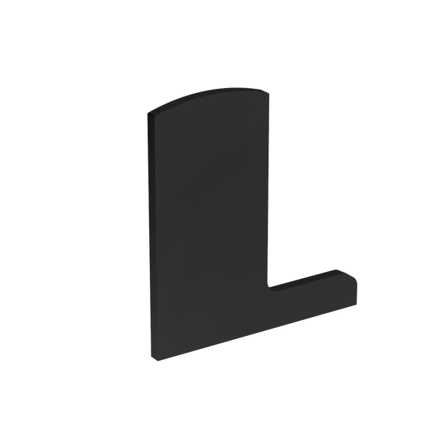 End cap for profile AL/0006-UNO-S-EB