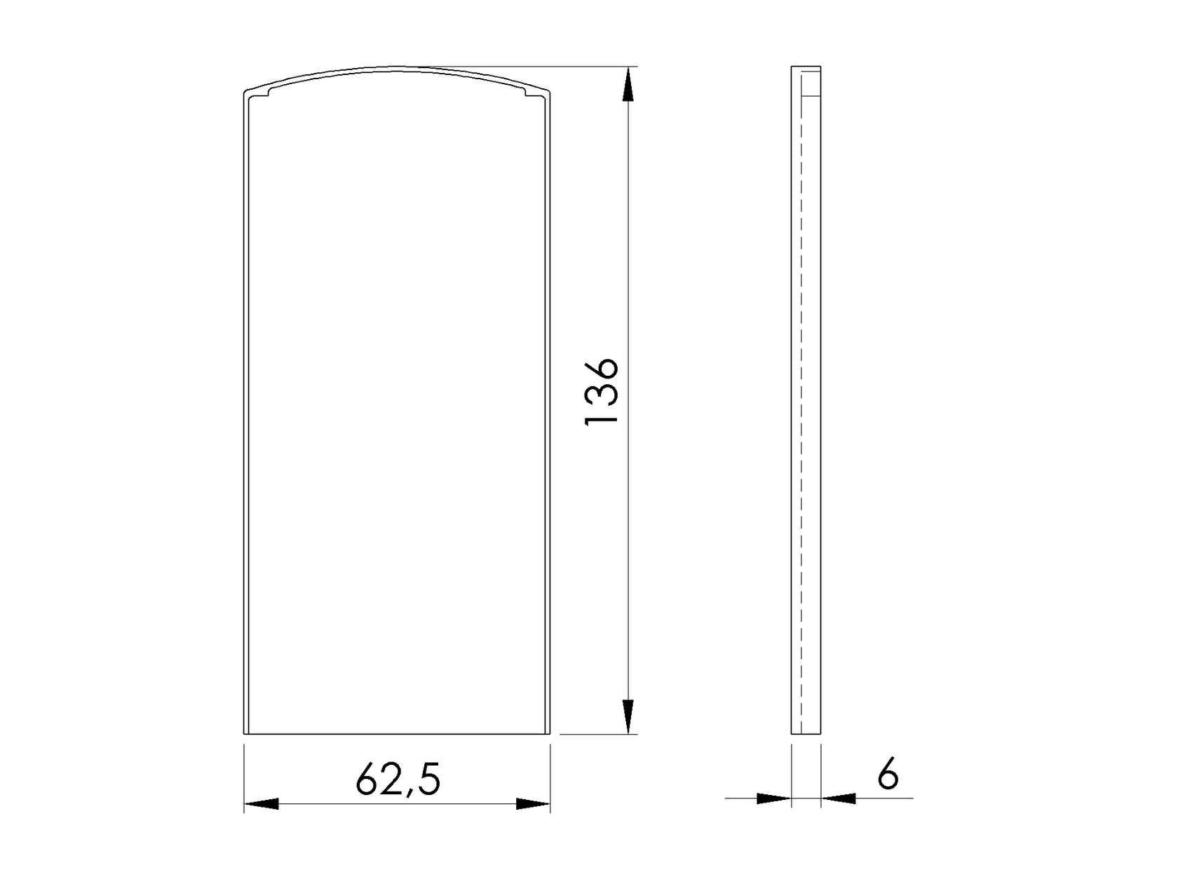 Záslepka pre profil AL/0004-PRO-S-EB