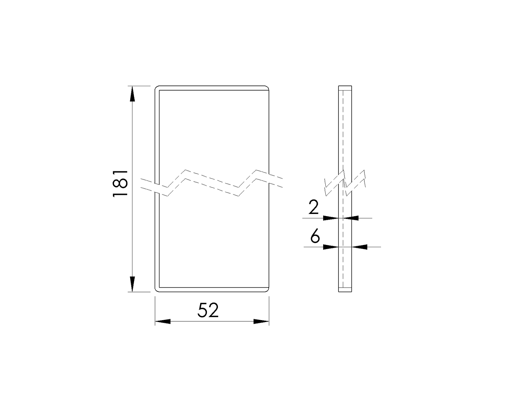 End cap for profile AL/0005-D-S-E for stairs