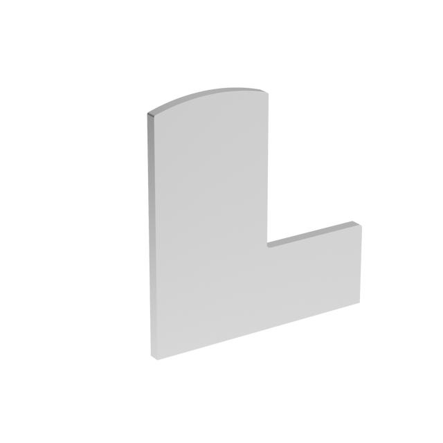 End cap for profile AL/0006-UNO-S-E