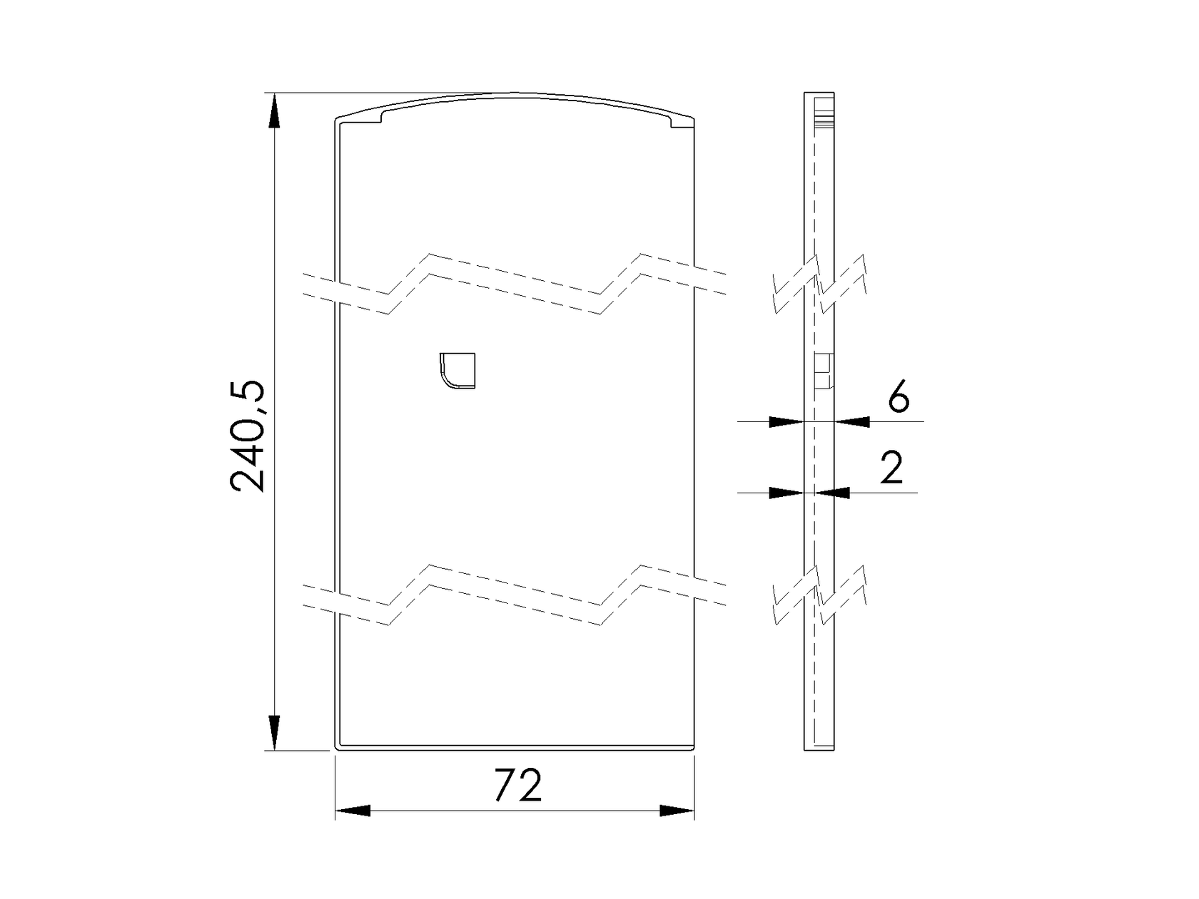 End cap for profile AL/0011-ProXL-N-E