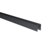 Profilo per vetrate a U in alluminio 20x30x2 mm per vetro da 10-12 mm, anodizzato nero