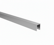 Profilo per vetrate a U in alluminio 20x30x2 mm per vetro da 10-12 mm, anodizzato