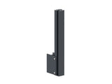 Set palo alluminio 56×60 - 0,5m, fissaggio laterale con coperture, intermedio - Antracite RAL 7016