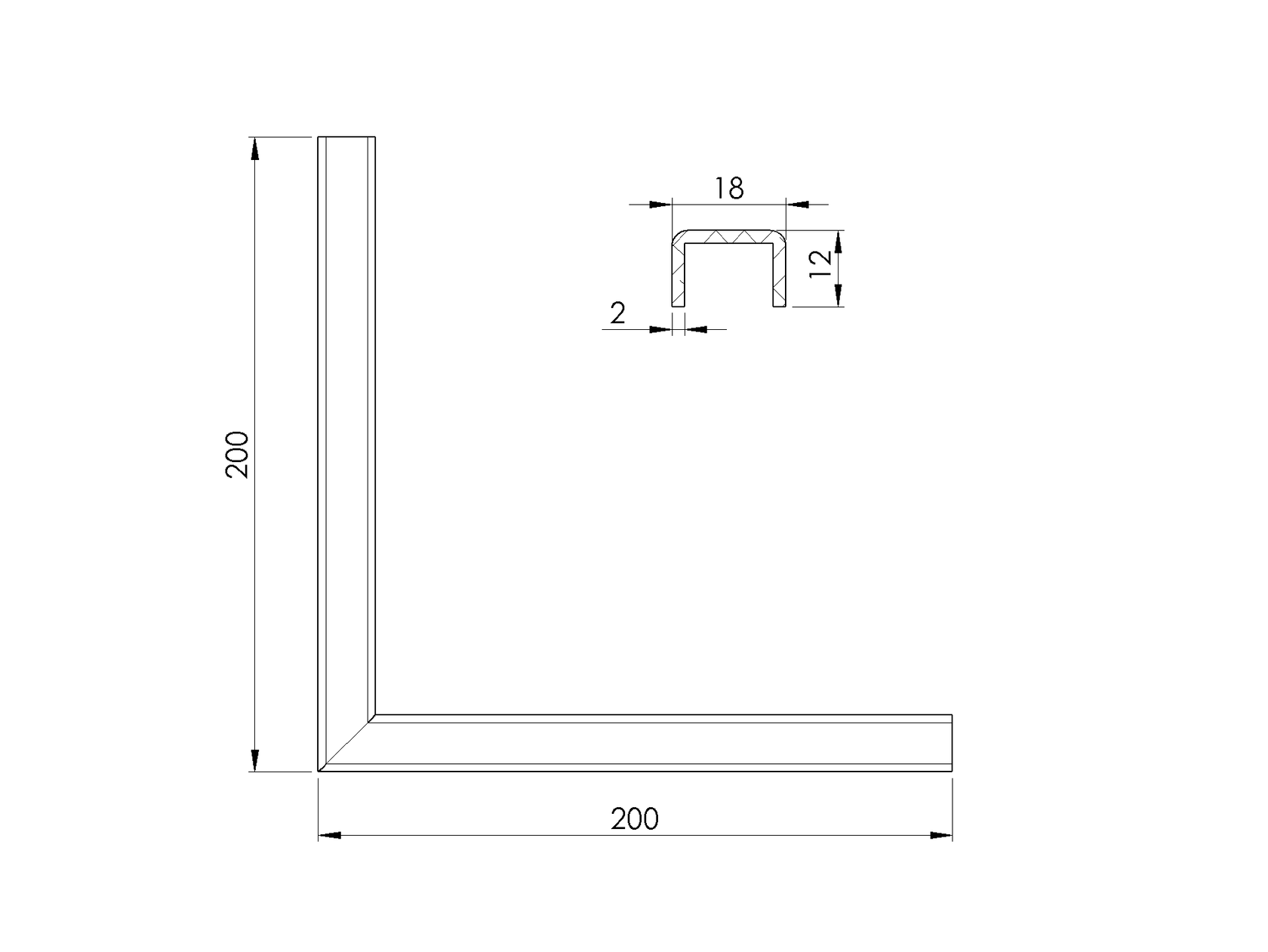 Roh k ukončeniu sklenenej výplne